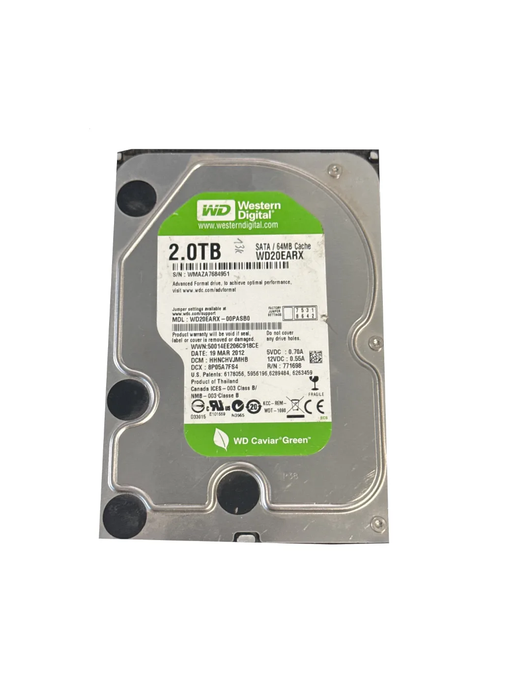 Western Digital WD Green 2 TB (2000 GB) Festplatte