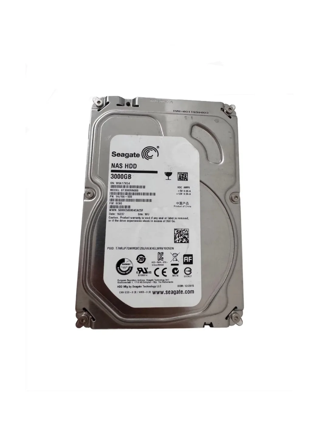 Seagate NAS HDD 3 TB (3000 GB) ST3000VN000 3,5" SATA